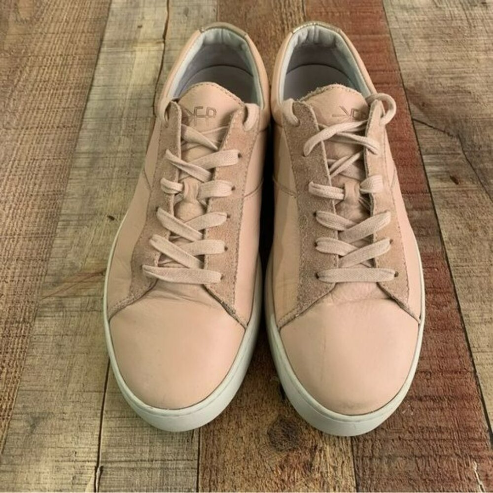 Freshly picked womens blush pink leather sneakers -9.5 - Picture 9 of 12